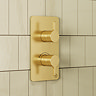 Crosswater Malu Round Concealed Dual Thermostatic Shower Valve - Brushed Brass