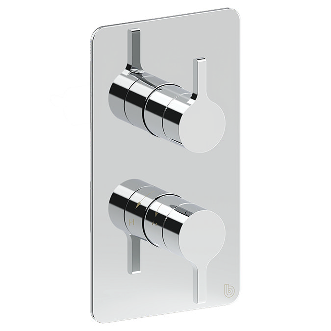 Crosswater Malu Round Concealed Dual Thermostatic Shower Valve - Chrome