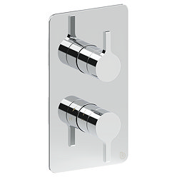 Crosswater Malu Round Concealed Dual Thermostatic Shower Valve - Chrome