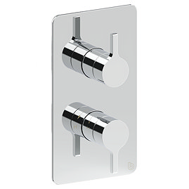 Crosswater Malu Round Concealed Dual Thermostatic Shower Valve - Chrome