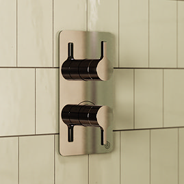 Crosswater Malu Round Concealed Dual Thermostatic Shower Valve - Chrome