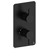Crosswater Malu Round Concealed Dual Thermostatic Shower Valve - Matt Black