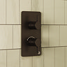 Crosswater Malu Round Concealed Dual Thermostatic Shower Valve - Matt Black
