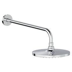 Crosswater Malu Round Rainfall Shower Head & Wall Mounted Arm - Chrome