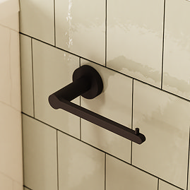 Crosswater Malu Toilet Roll Holder - Matt Black