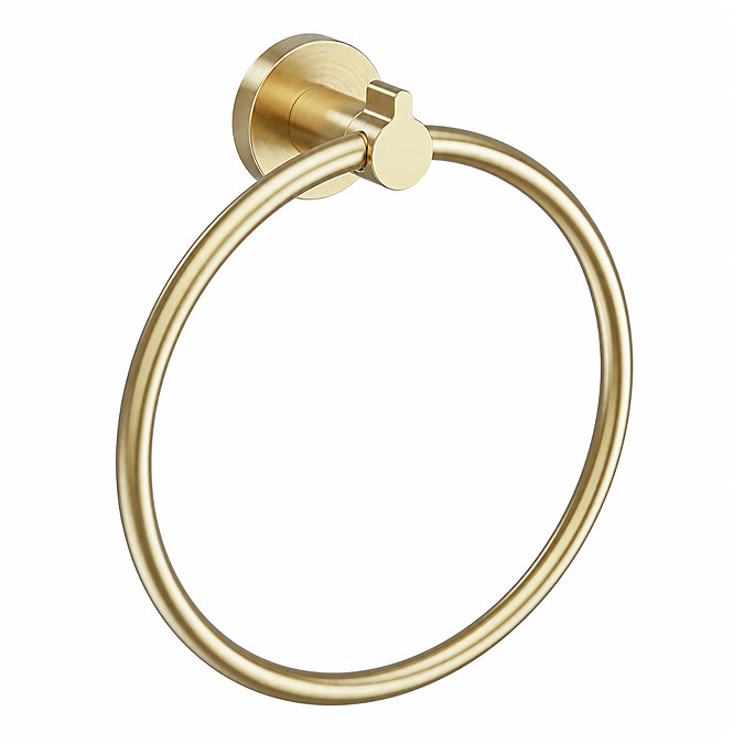 Crosswater Malu Towel Ring - Brushed Brass
