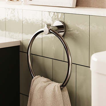 Crosswater Malu Towel Ring - Chrome