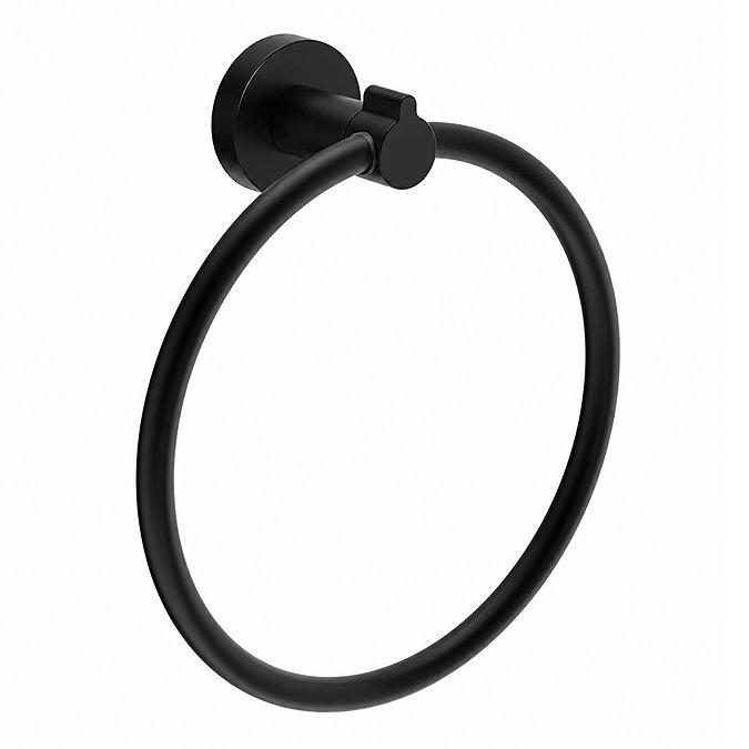 Crosswater Malu Towel Ring - Matt Black