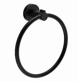 Crosswater Malu Towel Ring - Matt Black