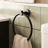 Crosswater Malu Towel Ring - Matt Black