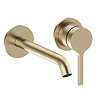 Crosswater Malu Wall Mounted Basin Mixer Tap - Brushed Brass
