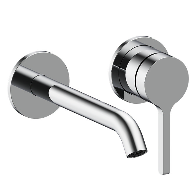 Crosswater Malu Wall Mounted Basin Mixer Tap - Chrome