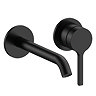 Crosswater Malu Wall Mounted Basin Mixer Tap - Matt Black