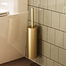 Crosswater Malu Wall Mounted Toilet Brush & Holder - Brushed Brass