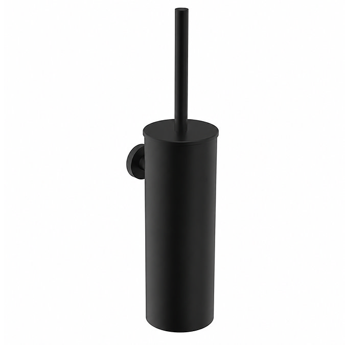Crosswater Malu Wall Mounted Toilet Brush & Holder - Matt Black