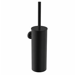 Crosswater Malu Wall Mounted Toilet Brush & Holder - Matt Black