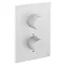 Crosswater - Matt White MPRO Crossbox 1 Outlet Trim & Levers Finishing Kit Large Image