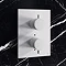 Crosswater - Matt White MPRO Crossbox 3 Outlet Trim & Levers Finishing Kit Profile Large Image