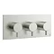 Crosswater - Mike Pro Bath Shower Valve with 3 Way Diverter - Brushed Stainless Steel - PRO3001RV La