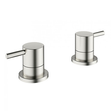 Crosswater - Mike Pro Deck Mounted Panel Valves - Brushed Stainless Steel - PRO350DV Profile Large I