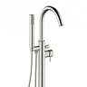 Crosswater - Mike Pro Floor Mounted Freestanding Bath Shower Mixer - Brushed Stainless Steel - PRO41