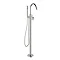 Crosswater - Mike Pro Floor Mounted Freestanding Bath Shower Mixer - Brushed Stainless Steel - PRO41