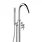 Crosswater - Mike Pro Floor Mounted Freestanding Bath Shower Mixer - Chrome - PRO416FC Profile Large