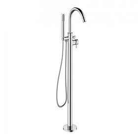 Crosswater - Mike Pro Floor Mounted Freestanding Bath Shower Mixer - Chrome - PRO416FC Large Image