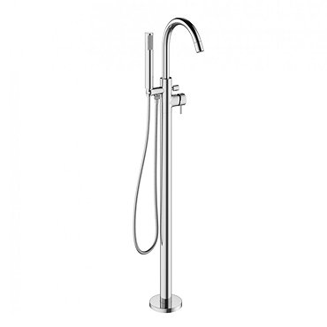 Crosswater - Mike Pro Floor Mounted Freestanding Bath Shower Mixer - Chrome - PRO416FC Profile Large