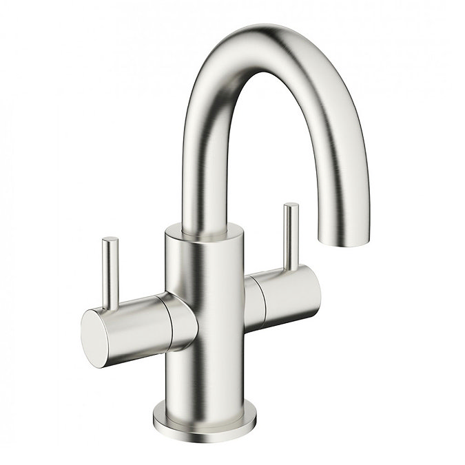 Crosswater - Mike Pro Mini Monobloc Basin Mixer - Brushed Stainless Steel - PRO118DNV Large Image