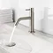 Crosswater MPRO Monobloc Basin Mixer - Brushed Stainless Steel - PRO110DNV  Profile Large Image