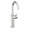 Crosswater - Mike Pro Side Lever Tall Monobloc Basin Mixer - Brushed Stainless Steel - PRO113DNV Lar