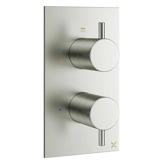 Crosswater - Mike Pro Thermostatic Shower Valve with 3 Way Diverter - Brushed Stainless Steel - PRO2
