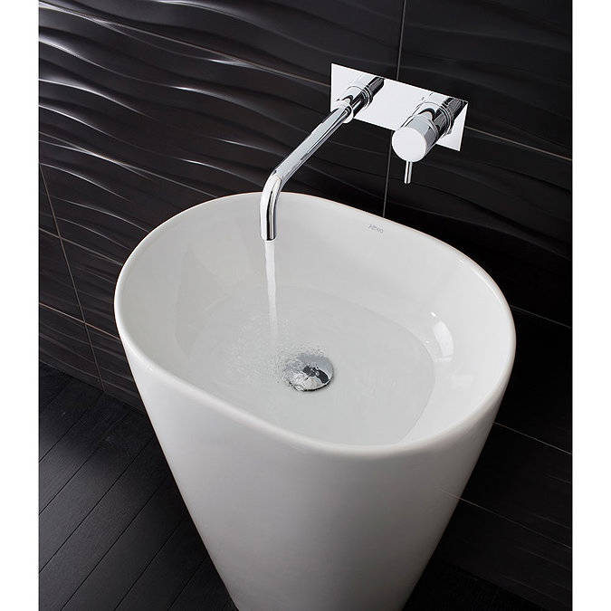 Crosswater - Mike Pro Wall Mounted 2 Hole Set Basin Mixer with Back Plate - Chrome - PRO121WNC Profile Large Image