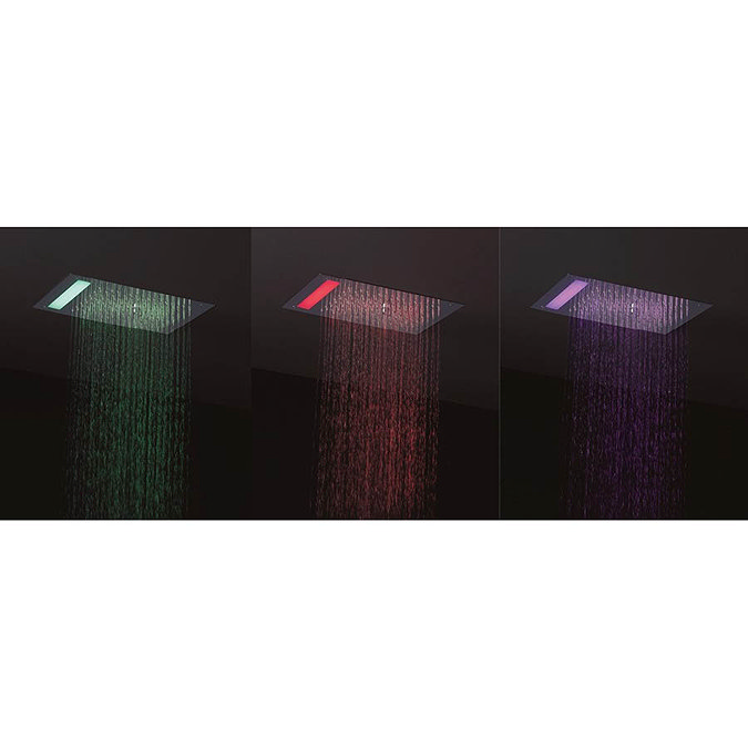 Crosswater Mini Revive LED Fixed Showerhead - FHX310C Standard Large Image