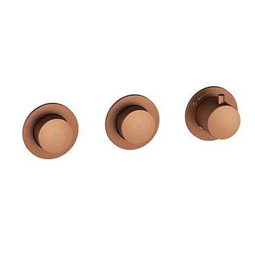 Crosswater Module MPRO Push 2 Outlet Concealed Shower Valve - Brushed Bronze