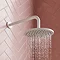 Crosswater MPRO 200mm Round Fixed Showerhead - Matt White - PRO200W+ Profile Large Image