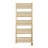 Crosswater MPRO 480 x 1140mm All Electric Towel Warmer - Brushed Brass Effect - MP48X1140FELEC  Feat