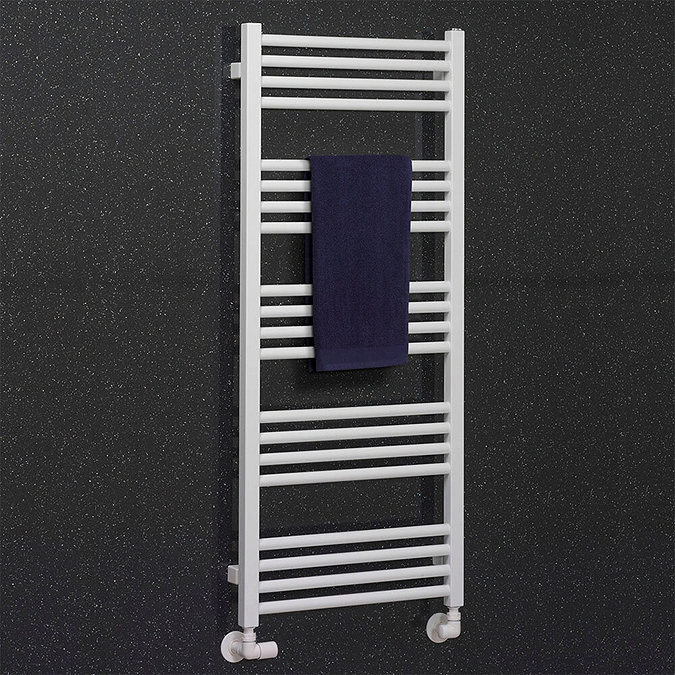 Crosswater MPRO 480 x 1140mm Heated Towel Rail - Matt White - MP48X1140MW Large Image