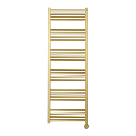Crosswater MPRO 480 x 1380mm Electric Only Towel Rail - Brushed Brass Effect - MP48X13800FELEC Large