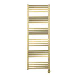 Crosswater MPRO 480 x 1380mm Electric Only Towel Rail - Brushed Brass Effect - MP48X13800FELEC Large