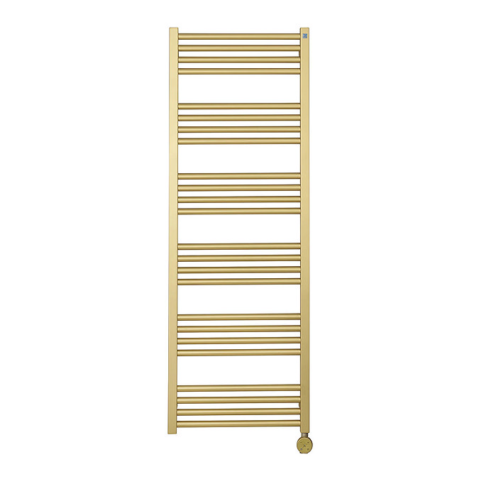 Crosswater MPRO 480 x 1380mm Electric Only Towel Rail - Brushed Brass Effect - MP48X13800FELEC Large