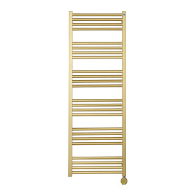 Crosswater MPRO 480 x 1380mm Electric Only Towel Rail - Brushed Brass Effect - MP48X13800FELEC Large