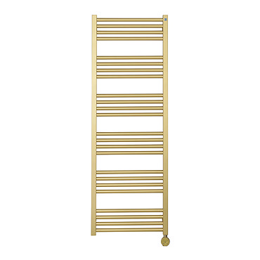 Crosswater MPRO 480 x 1380mm Electric Only Towel Rail - Brushed Brass Effect - MP48X13800FELEC  Prof