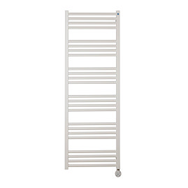 Crosswater MPRO 480 x 1380mm Electric Only Towel Rail - Matt White - MP48X1380MWELEC Large Image