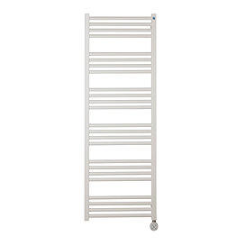Crosswater MPRO 480 x 1380mm Electric Only Towel Rail - Matt White - MP48X1380MWELEC Large Image