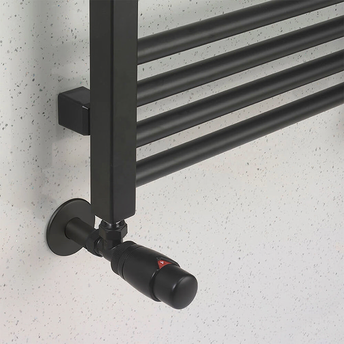 Crosswater MPRO 480 x 1380mm Heated Towel Rail - Matt Black - MP48X1380MB  Feature Large Image