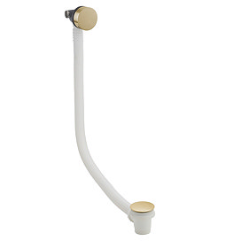 Crosswater MPRO Bath Filler with Click Clack Waste - Brushed Brass