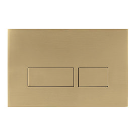 Crosswater MPRO Brushed Brass Dual Flush Plate - PROFLUSHF Large Image