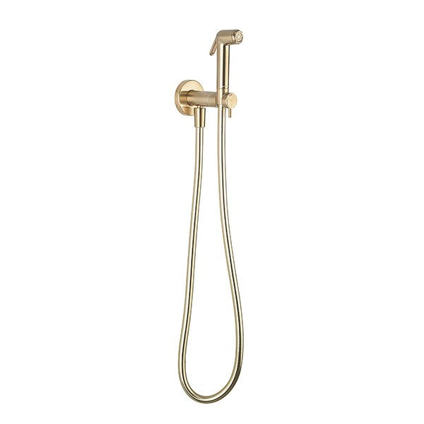 Crosswater MPRO Brushed Brass Integrated Douche Valve, Handset & Holder - PRO945F Large Image